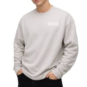 เสื้อยืดแขนยาวผู้ชาย ผ้าฝ้าย 100% ระบายอากาศได้ดี ทรงหลวม ไหล่ตก รับผลิตแบรนด์ตามสั่ง ขายส่ง - Product Image 1