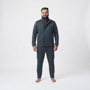 SAJZA Survêtement modulaire pour homme en jersey 340 GSM, imperméable, poids moyen, style streetwear de luxe, vêtements techniques articulés, ensemble 2 pièces - Product Image 1