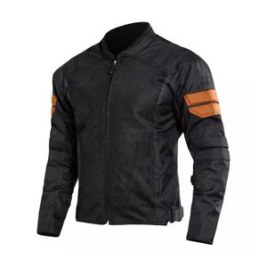 Veste de moto d'été pour hommes Armure approuvée CE Panneaux en maille respirante Doublure imperméable détachable Col montant - Product Image 2