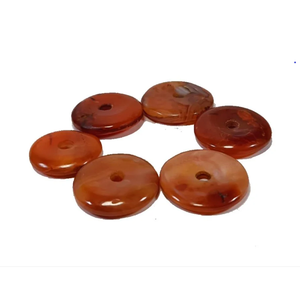 Donuts en Cristal Naturel, Donuts en Pierre de Cornaline Rouge, Pierres Gemmes, Pierres de Cristal, Pierres Gemmes Reiki, Donuts de Guérison, Agate, Grossiste - Product Image 1