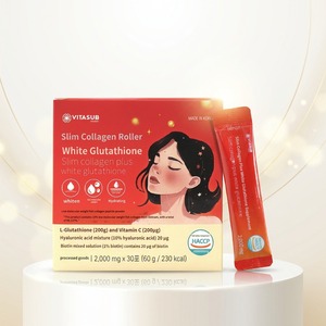 Collagène de Poisson & Glutathion en Poudre Ingrédients Naturels Saveur Grenade Éclaircissant pour la Peau Faible en Sucre Complément Beauté Intérieure - Product Image 2