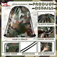 Sac à dos étanche avec cordon de serrage pour activités de plein air et voyages, sac de rangement léger et durable pour hommes et femmes