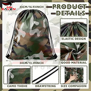 Waterproof Drawstring <b>Backpack</b> For Outdoor Activities And Travel Lightweight And Durable Storage Bag For Men <b>Women</b> - Product Image 6