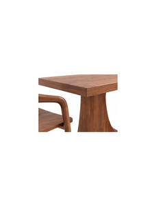 Fauteuil en bois de style mid-century moderne avec dossier incurvé et pieds élégants pour salle à manger, usage domestique, design stable - Product Image 2