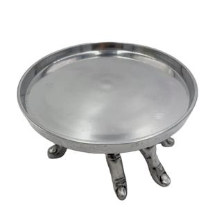 Bandeja de Aluminio Plateado Hecha a Mano con Forma de Mano, Soporte para Velas de Navidad Único, Decoración para el Hogar y el Jardín - Product Image 4