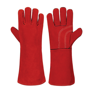 Nouveauté, best-seller, gants de soudage résistants à la chaleur, en cuir robuste, doublés de coton, anti-éclaboussures de métal fondu, personnalisables - Product Image 1