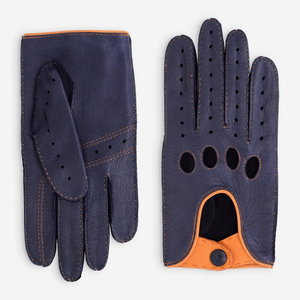 Gants de vélo noirs personnalisés OEM en cuir véritable, écologiques, compatibles écran tactile, toutes saisons, ajustement extensible, livraison directe usine - Product Image 6