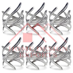 Nickel Placage Arbre Branche Serviette Anneau De Mariage Décor Haute Qualité Hôtel et Restaurant Serviette Anneau pour Table Décor Best-Seller - Product Image 1