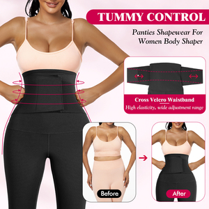 Pantalones de yoga para mujer al por mayor con moldeador corporal 3 en 1, transpirables, levanta glúteos, faja reductora de abdomen y entrenador de cintura con ganchos - Product Image 2
