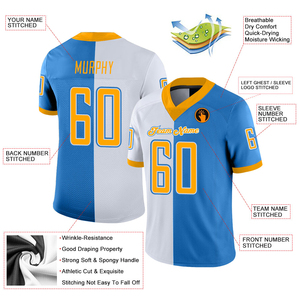 เสื้อฟุตบอลอเมริกันแบบใหม่ ดีไซน์ใหม่ สำหรับฤดูกาลใหม่  ปักลายทีมได้ทุก 32 ทีม พร้อมปักโลโก้และชื่อ คุณภาพเยี่ยม - Product Image 3