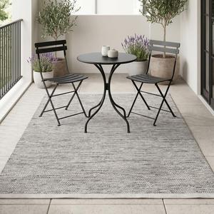 Tapis de luxe classique gris uni en laine nouée à la main, design texturé minimaliste, motif floral, pour salon et chambre à coucher - Product Image 5
