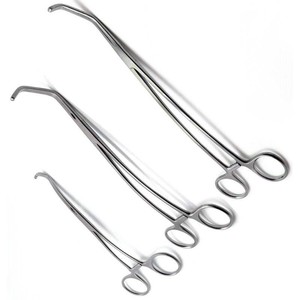 Pinzas Quirúrgicas Satinsky DeBakey, Pinza Vascular Atraumática de Acero Inoxidable, Veterinaria, OEM, CE - Product Image 3