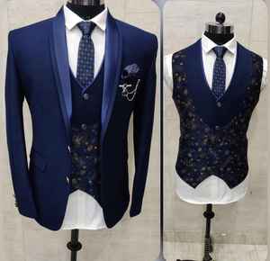 Traje de Esmoquin Premium Estilo Italiano para Hombre, Conjunto de Blazer Transpirable 100% Poliéster, Ropa Formal para Bodas y Fiestas, Atuendo Moderno para Caballero - Product Image 5