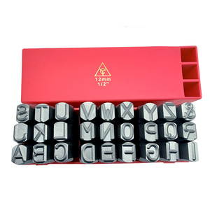 Poinçons en acier CRV de haute qualité YOUNG CYCLE YC 601-12mm, 27 pièces/ensemble (A-Z &), HRC 58-62 Avant/HRC 38-46 Arrière pour usage industriel - Product Image 1