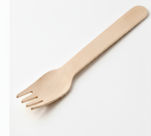 Tenedores de Madera Ecológicos de Textura Fina, 140 mm, Madera de Abedul de Grado Alimenticio para Restaurantes, Eventos y Uso Doméstico - Product Image 1