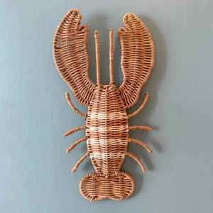 Accessoires de chambre d'enfant en rotin écologiques, décoration murale de style côtier, art suspendu tissé à la main - Product Image 4