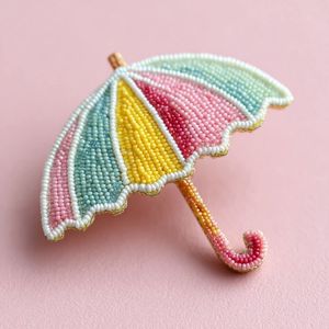 MD HANDICRAFTS Unique Artisan Embroidered Brooch Pin Elegant Floral Bead Pattern Stylish Handmade <b>Wedding</b> Jewelry <b>for</b> Teens - Product Image 3