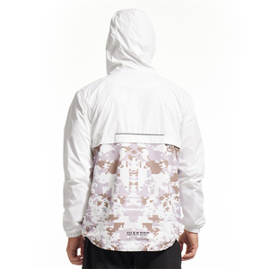 Custom Coated Camouflage Thin Front Waterproof Sublimated Spandex <b>Motorcycle</b> Windbreaker Zipper Hoody <b>Men</b> <b>Jacket</b> - Product Image 2