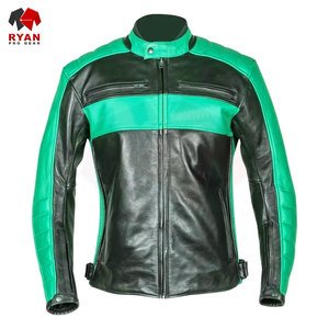 Vestes en cuir sur mesure pour hommes, couleurs unies, logos personnalisés, grandes tailles, vestes respirantes de Ryan Pro Gear - Product Image 4