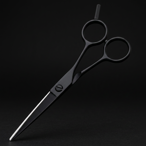 5.5 Inch 440C Stainless Steel Black Finish <b>Thinning</b> Scissors Professional Barber Hairdressing Salon Shears - Product Image 5