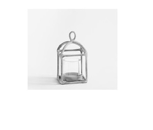 Modern Selling Eco-Friendly Premium Portable Centerpiece Metal & Glass <b>Lantern</b> With <b>Silver</b> Finish <b>Lantern</b> for Outdoor - Product Image 1