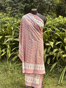 Pareo de algodón indio con estampado a mano, bufanda boho, pareo floral, cubierta de playa ligera, regalo para mujer, ropa regional. - Product Image 3