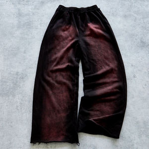 2026 Custom Outdoor Wholesale Sun Faded Vintage <b>Men's</b> Distressed Pants Straight <b>Flare</b> Sweatpants Baggy Outwear Washed Sweat Pant - Product Image 5