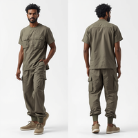Pantalon long en toile imperméable et respirant pour homme, coupe décontractée, avec fermeture éclair sur le devant, imprimé flamme 3D, style streetwear