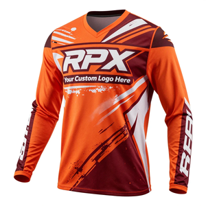 Camisetas de motocross de manga larga a prueba de viento de alta calidad, ropa deportiva unisex para ciclismo, descenso y motocross. - Product Image 2