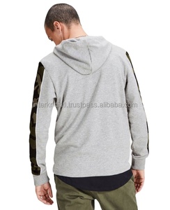 Sweat à capuche pour homme personnalisé de haute qualité, avec broderie latérale, poche, écologique, streetwear, sportswear décontracté, en polaire - Product Image 5