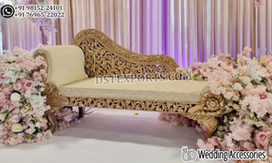 Sofá de Boda Perfecto para Ceremonia de Compromiso, Opulento y Magnífico Sofá de Boda para Recepción, Sofá de Lujo para Decoración de Escenario de Boda, EE. UU. - Product Image 3