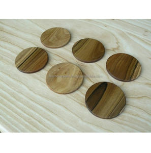 Rustic Wooden <b>Drink</b> <b>Coasters</b> Eco Friendly Table Accessories - Product Image 4