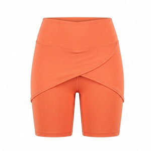 Shorts de cycliste taille haute pour femmes, confortables et extensibles, parfaits pour le fitness, la course à pied, le yoga et l'entraînement. - Product Image 1