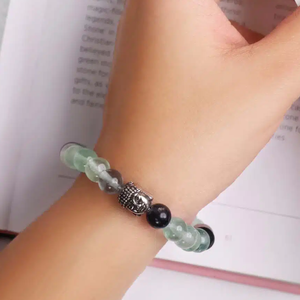 High Quality Rainbow fluorite Beads Buddha Bracelet Romantic Gift Fashion Charm Jewelry <b>for</b> <b>Men</b> Women Energy Meditation - Product Image 3
