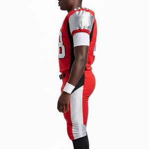 Uniforme de football américain pour hommes de haute qualité, confortable, respirant, taille plus, coupe régulière, séchage rapide, ensemble d'uniformes à manches courtes - Product Image 3