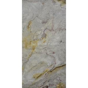 แผ่นวีเนียร์หินธรรมชาติโปร่งแสงสีขาวเป็นมิตรกับสิ่งแวดล้อมสำหรับโครงการออกแบบศิลปะบนผนังแผ่นพื้นใหญ่ขัดมันลดกรด - Product Image 2