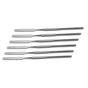 Espátulas para cemento dental, juego de 6 piezas, instrumentos de mezcla de acero inoxidable para laboratorio dental, cemento compuesto de ortodoncia, alginato y cera - Product Image 1