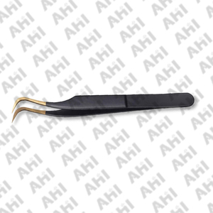 Pinzas de Acero Inoxidable Duraderas para Extensión de Pestañas, Agarre Perfecto, Punta Dentada, Longitud de 125-150 mm, Logotipo Personalizado para Salones de Belleza - Product Image 3