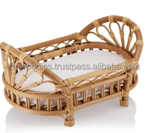 Lit de repos pour bébé en bambou et osier, doux et confortable, moderne, pour nouveau-nés et nourrissons, respectueux de l'environnement, accessoire de photographie pour la chambre - Product Image 5