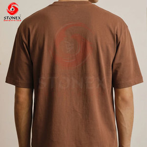 T-shirt en coton surdimensionné vert menthe pour homme, avec impression de logo sur le devant, haute qualité - Product Image 2