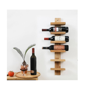 ที่วางขวดไวน์ไม้แบบมินิมอล ของตกแต่งบ้าน ที่วางไวน์ไม้ ราคาดีที่สุด - Product Image 4