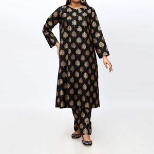 2PC sérigraphié Cambric Suit PS4032 Robes de cocktail élégantes - Product Image 3