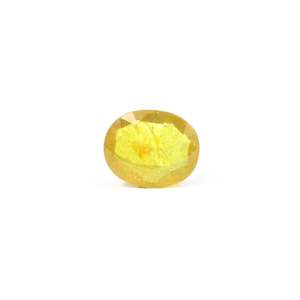 Loose 3.25 Carat Oval Cut Yellow Sapphire Gemstone for Fine Jewelry - Product Image 1