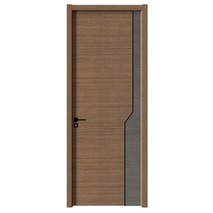 Portes d'entrée contemporaines minimalistes en polymère, design lisse et stable, portes coulissantes sur mesure pour salle de bain et cuisine - Product Image 1