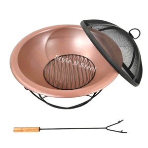 Luxury Iron <b>Fire</b> <b>Pit</b> with Heat Resistant Paint Freestanding Design Coal/Wood Burning Outdoor Heater - Product Image 3
