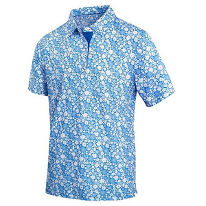 Chemises polo pour hommes, coupe slim moderne, imprimées, avec construction respirante, pour un style décontracté et actif. - Product Image 1