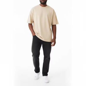 Camisetas de Streetwear con Serigrafía, 100% Algodón, Tallas Grandes, para Hombre, Ecológicas, Transpirables, Personalizadas, Vintage, Oversize, OEM - Product Image 3