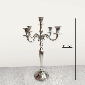 Porte-bougie et support en métal écologique, fait main, décoration d'intérieur, objet décoratif et cadeau, laiton, fabriqué en Inde - Product Image 5