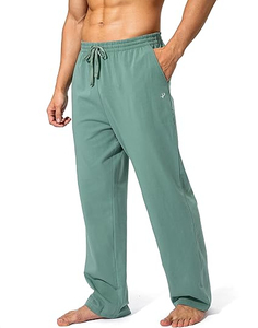 Pantalon cargo chino décontracté pour homme, extensible, respirant, en coton, coupe slim, multi-poches, taille élastique, fermeture à cordon, athleisure - Product Image 3