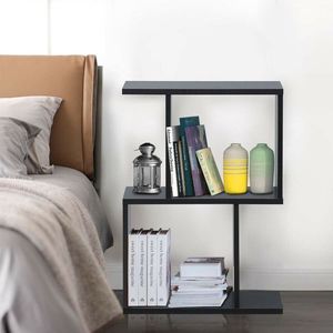 Libreria in Legno a 2/3/4 Ripiani a Forma di S per Soggiorno, Camera da Letto, Ufficio - Scaffale Versatile - Product Image 4